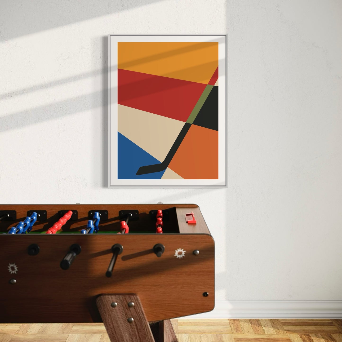 Hockey Stick PRINT Digital Art on Canvas with Frame