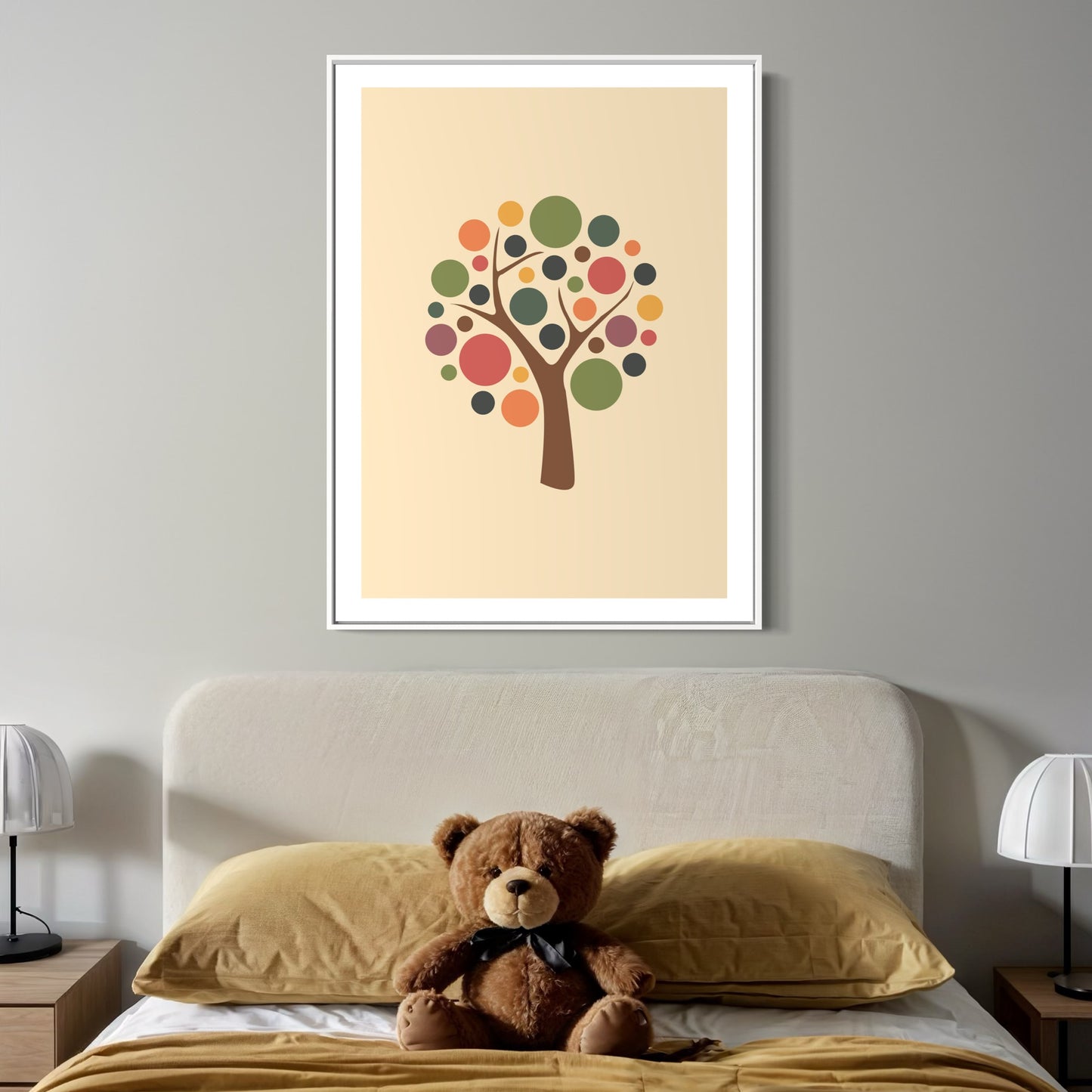 Hockey Tree PRINT Digital Art on Canvas with Frame