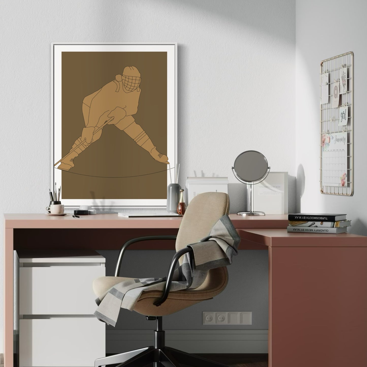 Stretch Pass PRINT Digital Art on Canvas with Frame