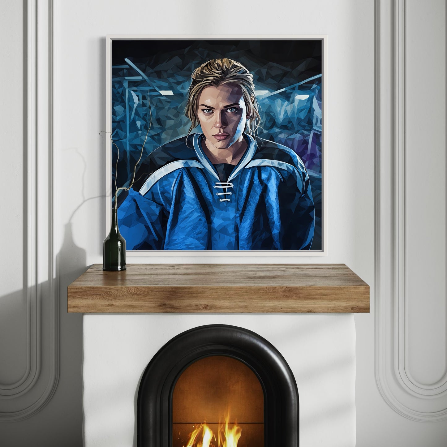 Ready PRINT Digital Art on Canvas with Frame