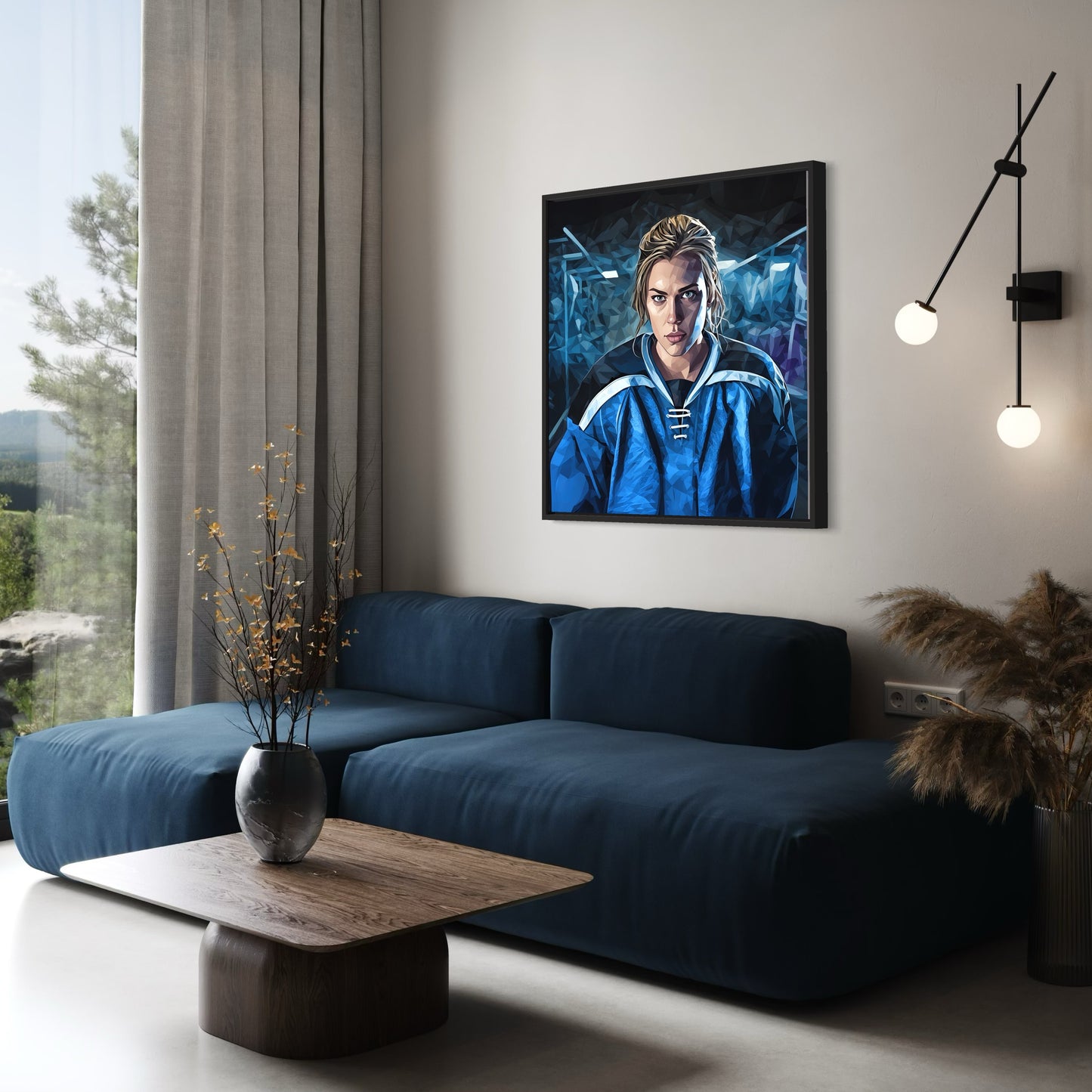 Ready PRINT Digital Art on Canvas with Frame