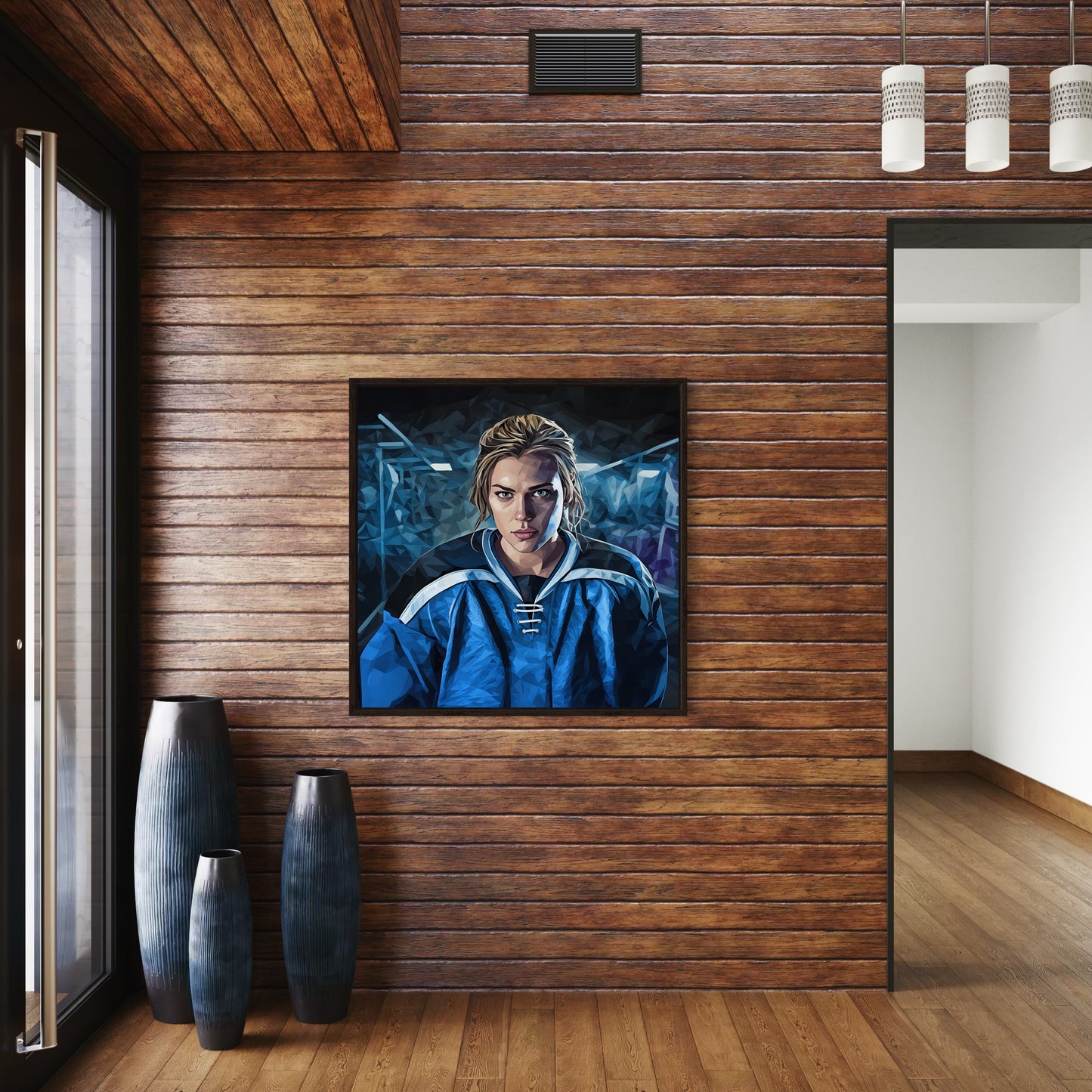 Ready PRINT Digital Art on Canvas with Frame