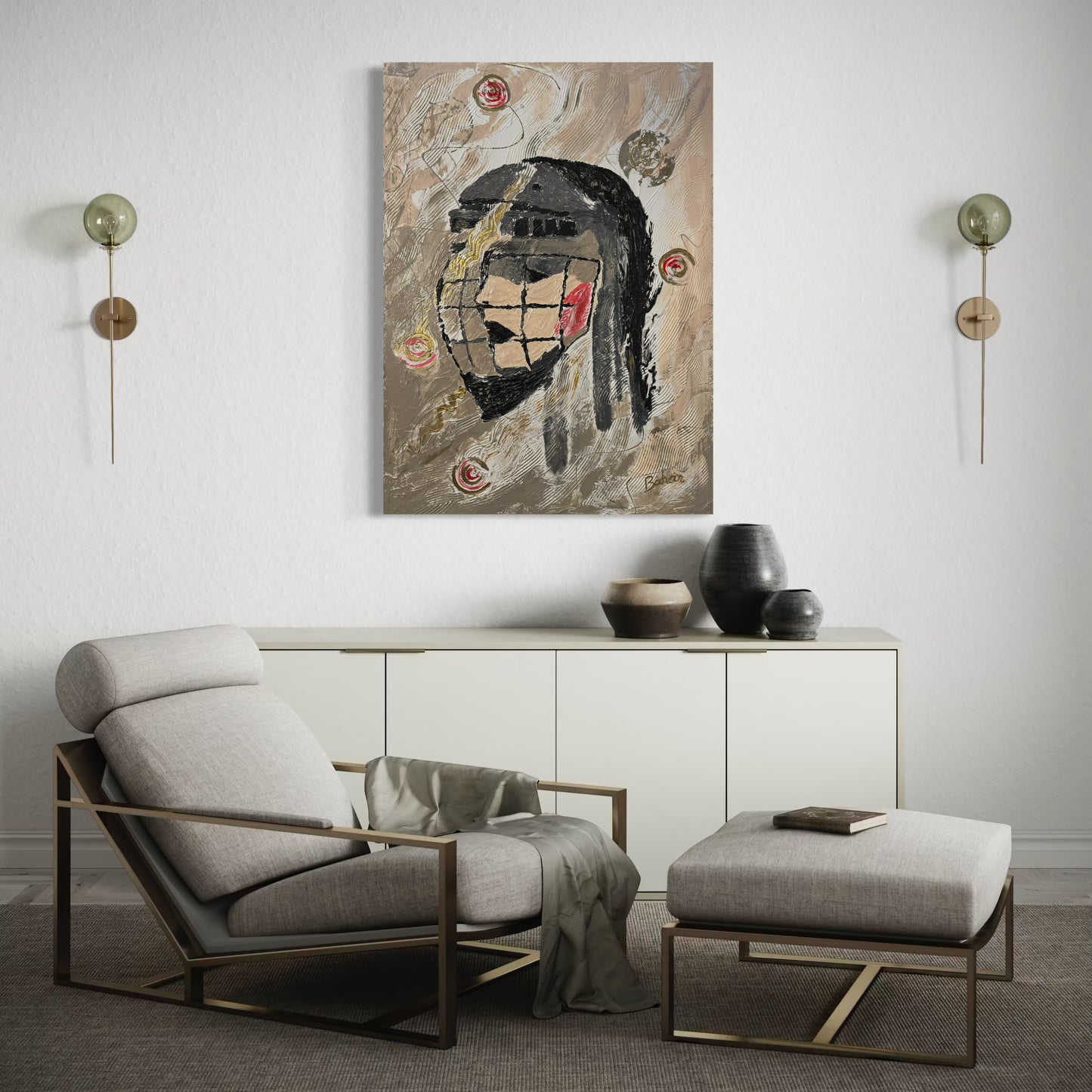 Lady of the Rink ORIGINAL Hand-Painted Acrylic Art on Canvas