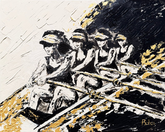Hear The Sport on Canvas Collection: Rowing