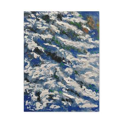 Snowie Pond Hockey PRINT Art on Canvas (Left Piece)