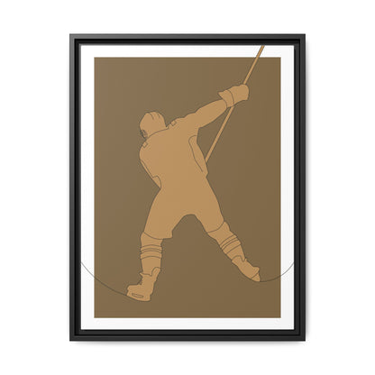 Slapshot PRINT Digital Art on Canvas with Frame