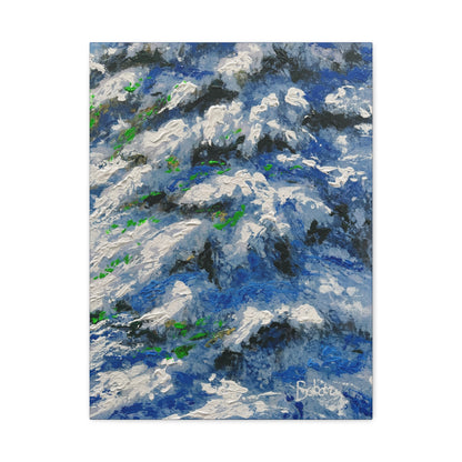 Snowie Pond Hockey PRINT Art on Canvas (Right Piece)