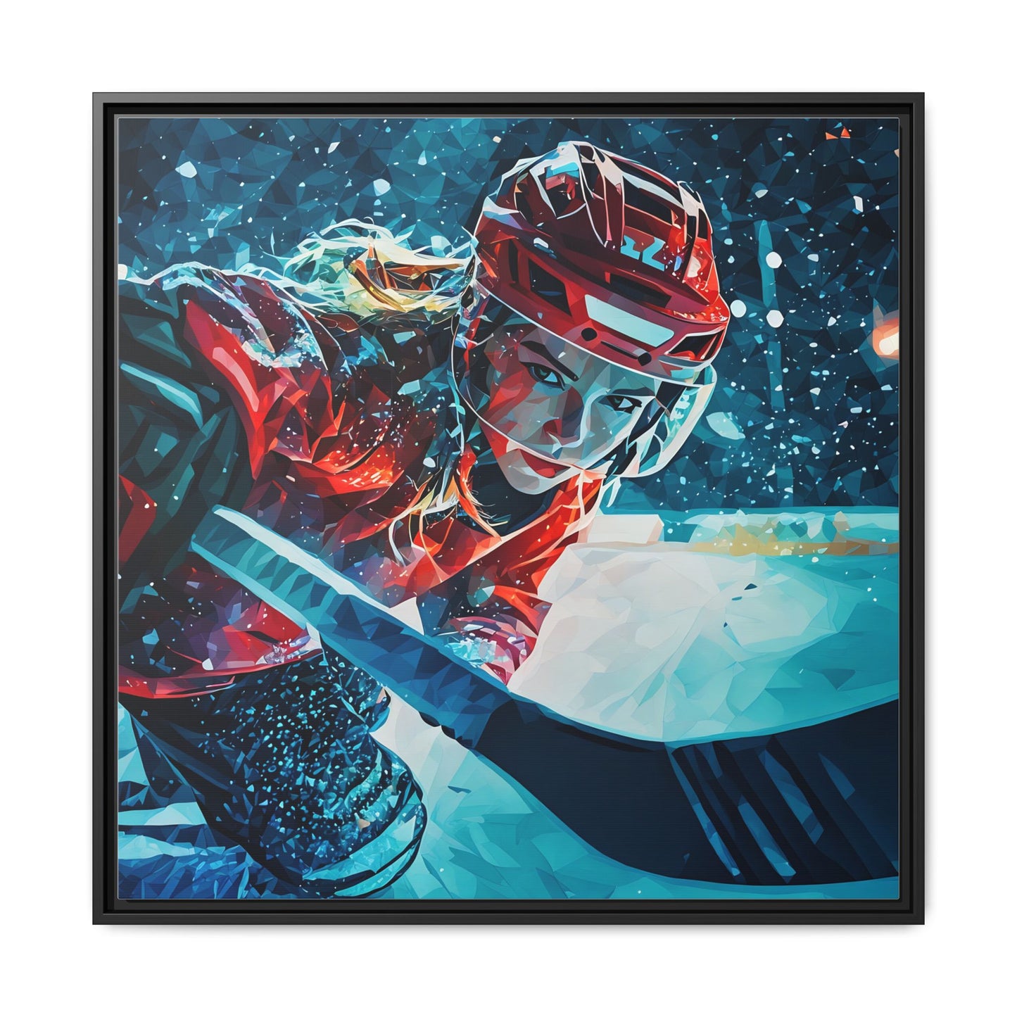 Onyx PRINT Digital Art on Canvas with Frame