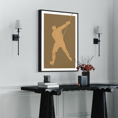 Slapshot PRINT Digital Art on Canvas with Frame