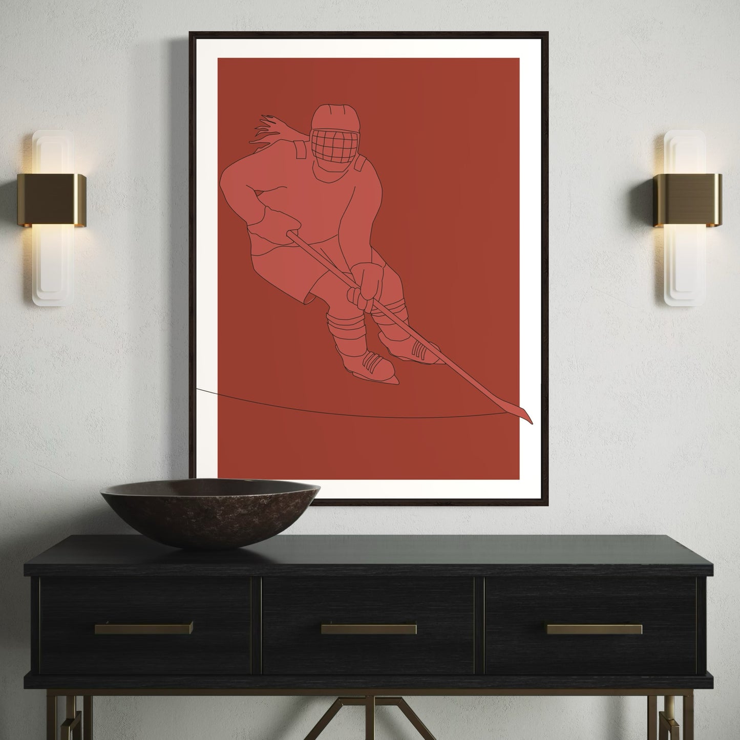 Crossover PRINT Digital Art on Canvas with Frame