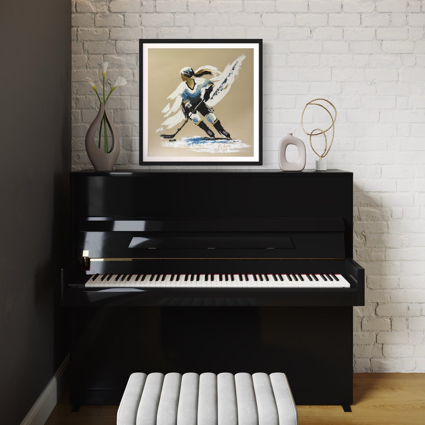 Her Hockey Practice PRINT Rolled Poster
