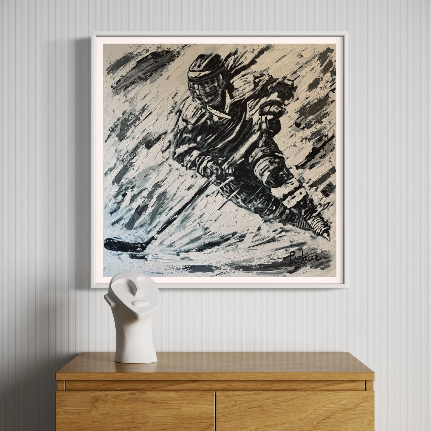 The Hockey Player PRINT Rolled Poster