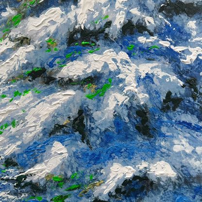 Snowie Pond Hockey PRINT Art on Canvas (Right Piece)