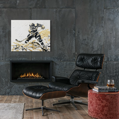 Hockey ORIGINAL Hand-Painted Acrylic Art on Canvas