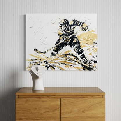 Hockey ORIGINAL Hand-Painted Acrylic Art on Canvas