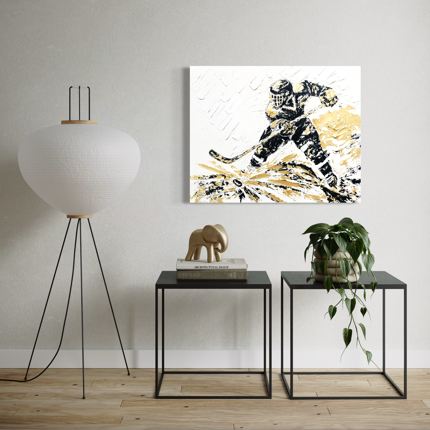 Hockey ORIGINAL Hand-Painted Acrylic Art on Canvas