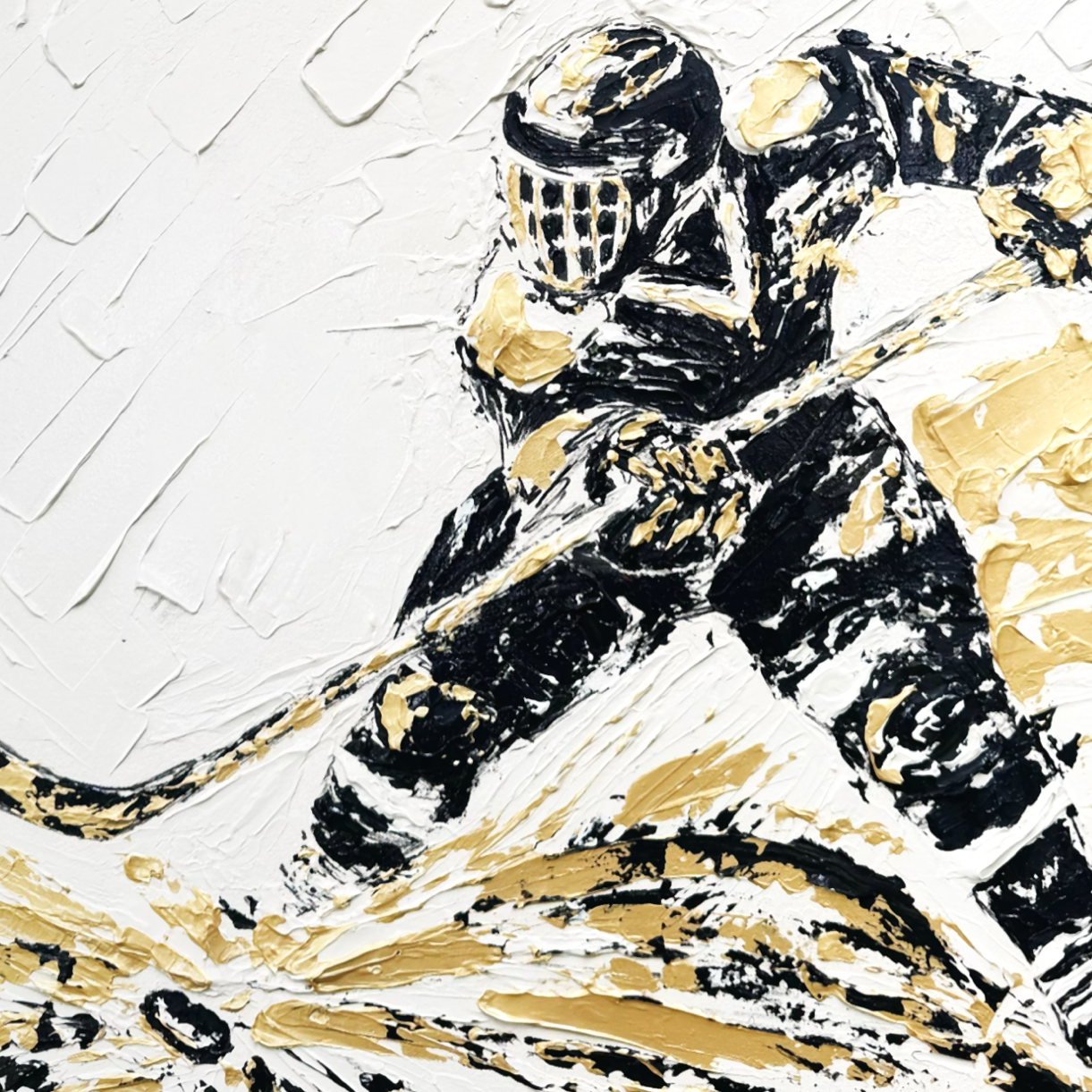 Hockey ORIGINAL Hand-Painted Acrylic Art on Canvas