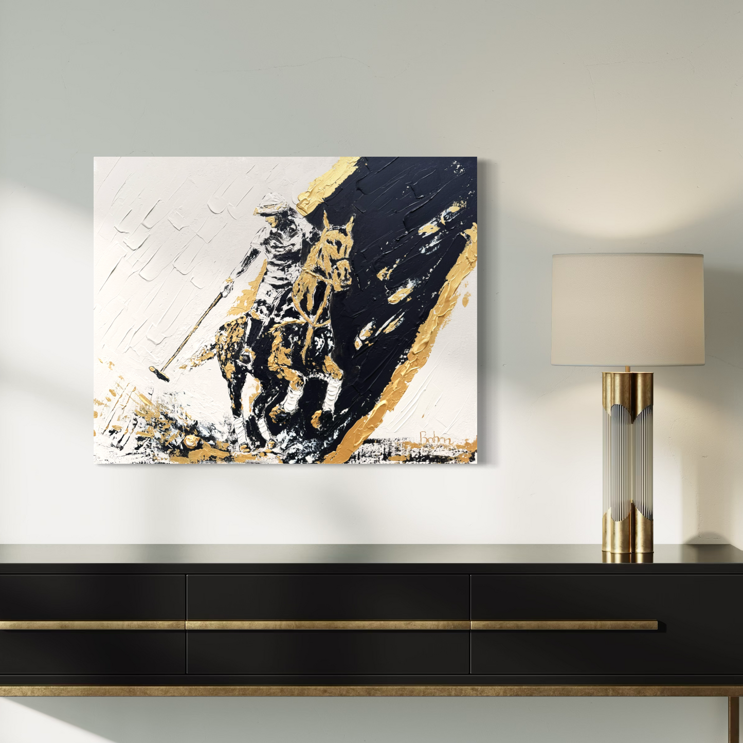 Polo ORIGINAL Hand-Painted Acrylic Art on Canvas