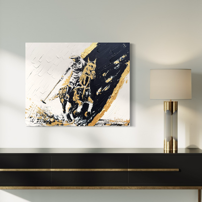 Polo ORIGINAL Hand-Painted Acrylic Art on Canvas