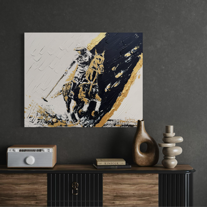 Polo ORIGINAL Hand-Painted Acrylic Art on Canvas