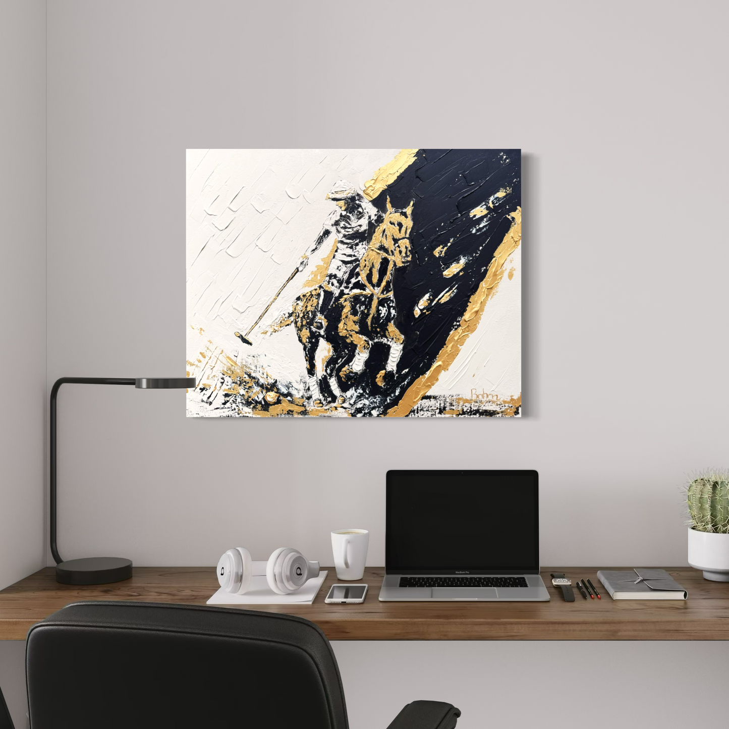 Polo ORIGINAL Hand-Painted Acrylic Art on Canvas