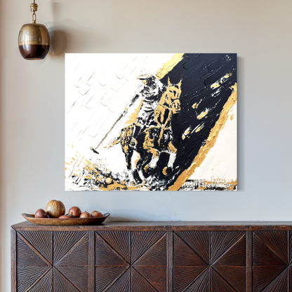 Polo ORIGINAL Hand-Painted Acrylic Art on Canvas