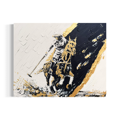 Polo ORIGINAL Hand-Painted Acrylic Art on Canvas