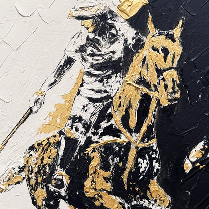 Polo ORIGINAL Hand-Painted Acrylic Art on Canvas