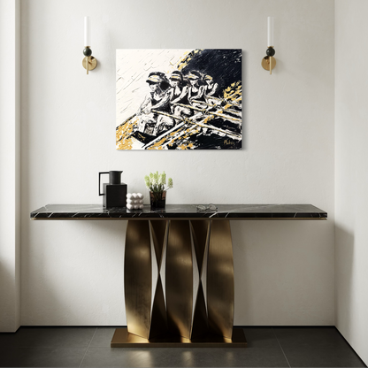 Rowing ORIGINAL Hand-Painted Acrylic Art on Canvas