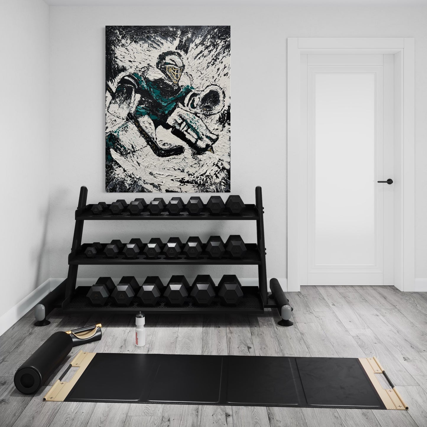 The Goaltender ORIGINAL Hand-Painted Acrylic Art on Canvas