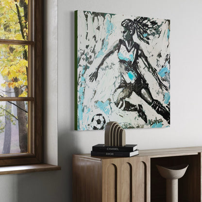 The Soccer Player ORIGINAL Hand-Painted Acrylic Art on Canvas