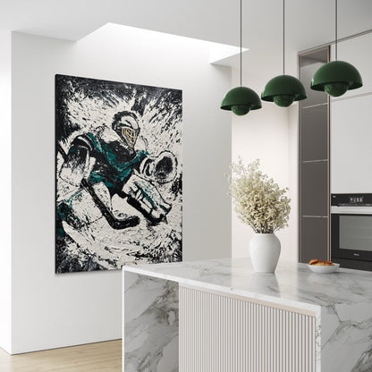 The Goaltender ORIGINAL Hand-Painted Acrylic Art on Canvas