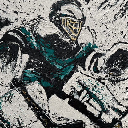 The Goaltender ORIGINAL Hand-Painted Acrylic Art on Canvas