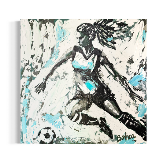 The Soccer Player ORIGINAL Hand-Painted Acrylic Art on Canvas